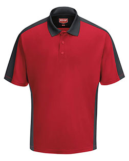 Red Kap SK54  Short Sleeve Performance Knit Two Tone Polo