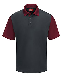 Red Kap SK56  Short Sleeve Performance Knit Color-Block Polo