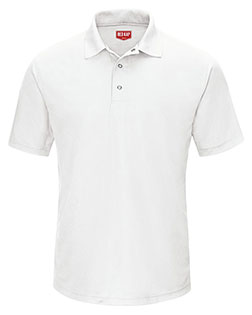 Red Kap SK74  Short Sleeve Performance Knit Gripper-Front Polo at BignTallApparel