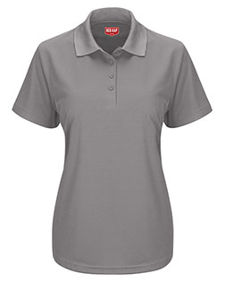 Red Kap SK97  Women's Short Sleeve Performance Knit Pocketless Core Polo at BignTallApparel