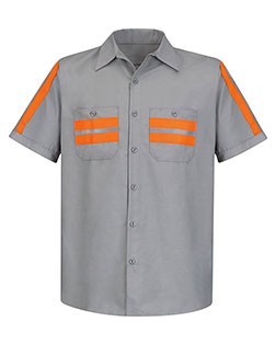 Red Kap SP24EL  Enhanced Visibility Industrial Work Shirt Long Sizes