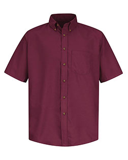 Red Kap SP80L  Poplin Short Sleeve Dress Shirt - Long Sizes