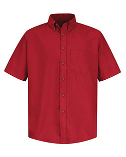 Red Kap SP80L  Poplin Short Sleeve Dress Shirt - Long Sizes