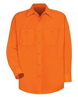 Red Kap SS14L  Enhanced Visibility Long Sleeve Work Shirt Long Sizes