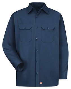 Red Kap ST52L Utility Long Sleeve Work Shirt Long Sizes at BigNTallApparel