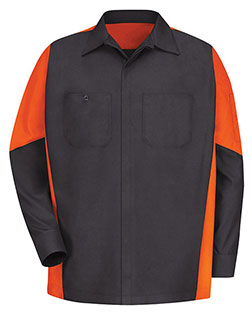 Red Kap SY10  Long Sleeve Automotive Crew Shirt