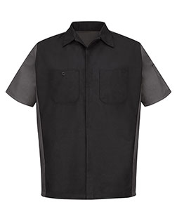 Red Kap SY20L  Short Sleeve Automotive Crew Shirt - Long Sizes