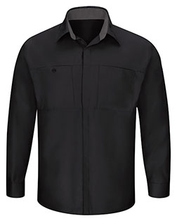 Red Kap SY32L  Performance Plus Long Sleeve Shirt with OilBlok Technology - Long Sizes