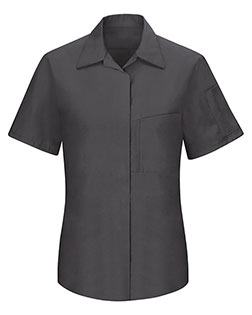 Red Kap SY41 Women's Performance Plus Short Sleeve Shop Shirt with Oilblok Technology In Big & Tall Sizes
