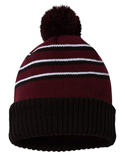 Richardson 134 Stripe Pom Cuffed Beanie