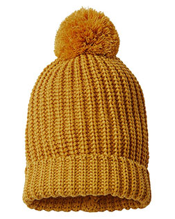 Richardson 143R  Chunky Cable with Cuff & Pom Beanie