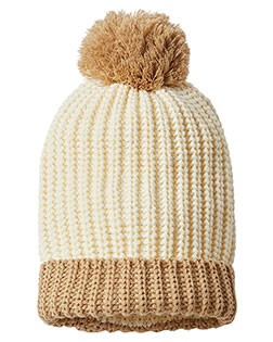 Richardson 143R  Chunky Cable with Cuff & Pom Beanie