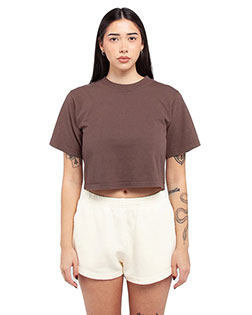 Shaka Wear SHGDC  Ladies' Garment Dye Crop T-Shirt