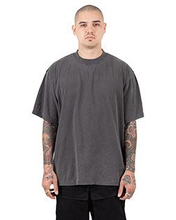 Shaka Wear SHGRS Men's Garment Dyed Reverse T-Shirt at BigNTallApparel