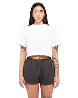 Shaka Wear SHGWS  Ladies' Garment Dye Fleece Shorts at BigNTallApparel