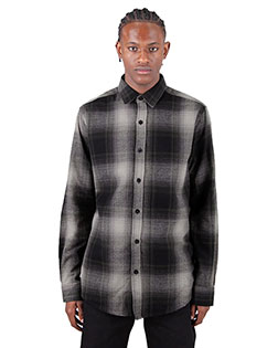 Shaka Wear SHHFS  Men's Plaid Flannel Overshirt