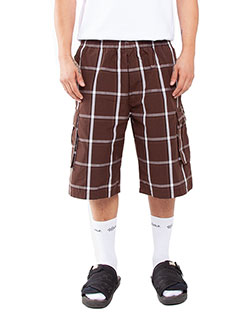 Shaka Wear SHSP Unisex Plaid Shorts at BigNTallApparel