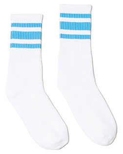 SOCCO SC100 USA-Made Striped Crew Socks