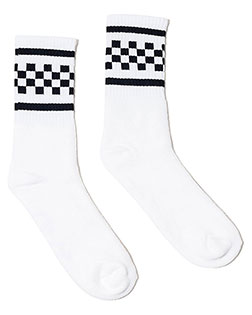 SOCCO SC300  USA-Made Checkered Crew Socks