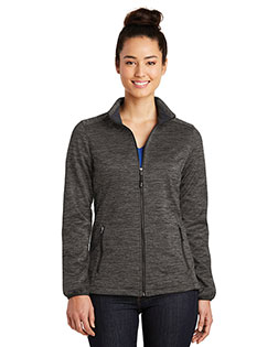 Sport-Tek Ladies PosiCharge Electric Heather Soft Shell Jacket. LST30 at BignTallApparel