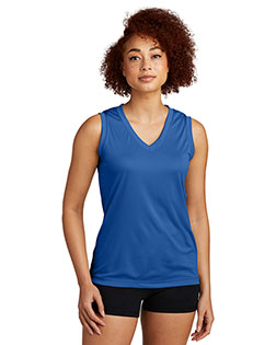 Sport-Tek LST352 Women Sleeveless Competitor Vneck Tee at BigNTallApparel