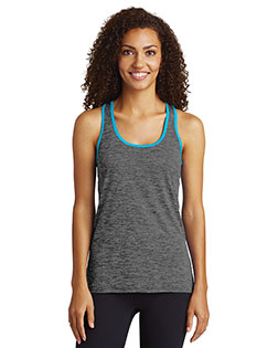 Sport-Tek Ladies PosiCharge Electric Heather Racerback Tank. LST396