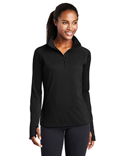Sport-Tek LST850 Women Sport-Wick Stretch 1/2-Zip Pullover