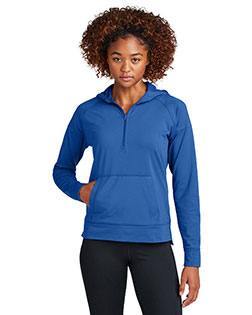 Sport-Tek ®  Ladies Sport-Wick ®  Stretch 1/2-Zip Hoodie LST856