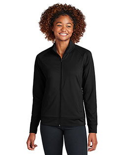 Sport-Tek ®  Ladies Sport-Wick ®  Stretch Full-Zip Cadet Jacket LST857