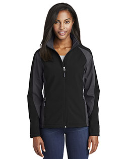 Sport-Tek LST970 Women Colorblock Soft Shell Jacket at BigNTallApparel