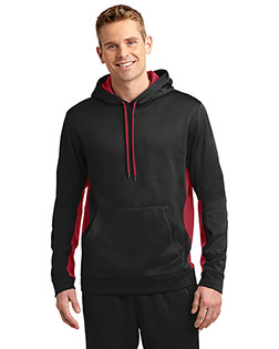 Sport-Tek Sport-Wick Fleece Colorblock Hooded Pullover. ST235