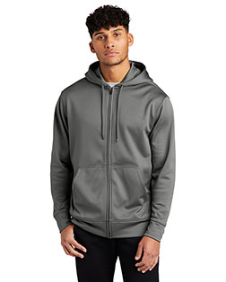 Sport-Tek Sport-Wick Fleece Full-Zip Hooded Jacket.  ST238