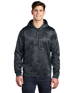 Sport-Tek Sport-Wick CamoHex Fleece Hooded Pullover. ST240