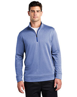 Sport-Tek PosiCharge Sport-Wick Heather Fleece 1/4-Zip Pullover. ST263