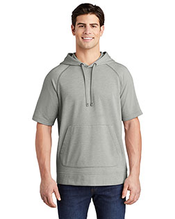 Sport-Tek PosiCharge Tri-Blend Wicking Fleece Short Sleeve Hooded Pullover ST297