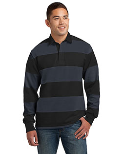 Sport-Tek Classic Long Sleeve Rugby Polo. ST301