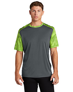 Sport-Tek CamoHex Colorblock Tee. ST371