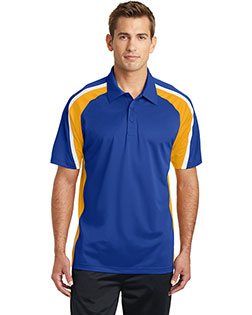 Sport-Tek ST654 Men Tricolor Micropique Sport-Wick Polo at BigNTallApparel