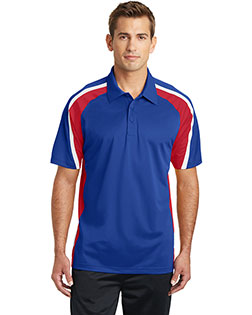 Sport-Tek ST654 Men Tricolor Micropique Sport-Wick Polo