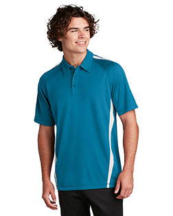 Sport-Tek ST685 Men Posicharge Micromesh Colorblock Polo