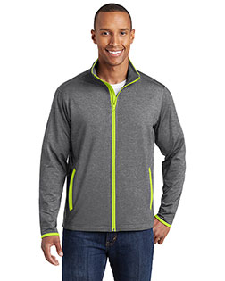 Sport-Tek Sport-Wick Stretch Contrast Full-Zip Jacket.  ST853