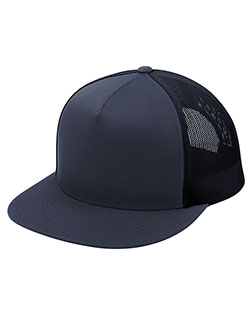 Sport-Tek Yupoong 5-Panel Classic Trucker Mesh Back Cap. STC38