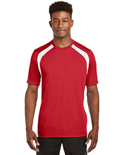 Sport-Tek T478 Men Dry Zone Colorblock Crew