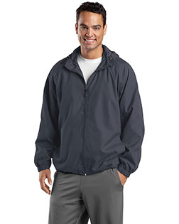 Sport-Tek TJST73 Men Tall Hooded Raglan Jacket In Big & Tall Sizes