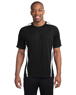 Sport-Tek TST351 Men Tall Colorblock Competitor Tee In Big & Tall Sizes