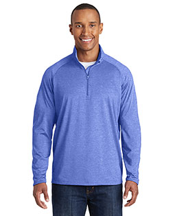 Sport-Tek TST850 Men Tall Sportwick Stretch 1/2zip Pullover In Big & Tall Sizes