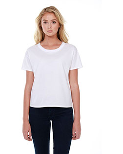 StarTee ST1017  Ladies' Raw-Neck Boxy T-Shirt