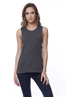 StarTee ST1150 Ladies' Cotton Muscle T-Shirt at BigNTallApparel