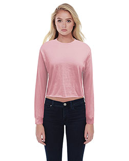 StarTee ST1170  Ladies' Boyfriend Long Sleeve Crop T-Shirt