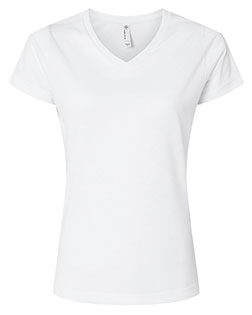 SubliVie 1507  Women's Polyester Sublimation V-Neck Tee at BignTallApparel